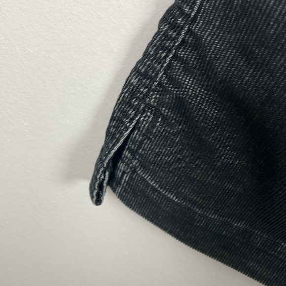 Express Stretch Womens 1/2 Corduroy Flare Wide Leg 4 Pocket Black Casual Pants - Picture 5 of 9